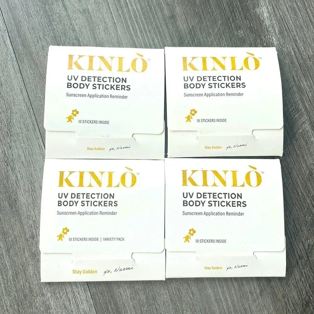 Kinlò UV Detection Body Stickers “Stay Golden” Bundle of 4
